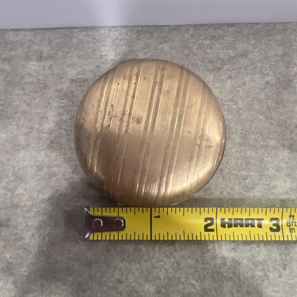 Mid-Century Merle Norman Powder Makeup Mirror Compact – Gold Tone USA – No Puff - Picture 7 of 7